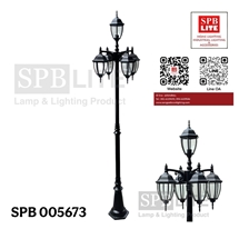 SPB - โคมไฟเสาสนามโรมันใหญ่ 5 หัว  (005673)