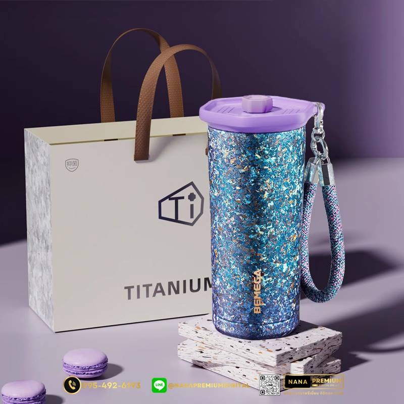 แก้วไทเทเนี่ยม Titanium สวย หรู ทันสมัย รับสกรีนโลโก้แก้วไทเทเนี่ยม รับผลิตแก้วไทเทเนี่ยม