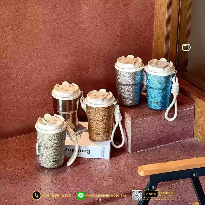 แก้วไทเทเนี่ยม Titanium สวย หรู ทันสมัย รับสกรีนโลโก้แก้วไทเทเนี่ยม รับผลิตแก้วไทเทเนี่ยม