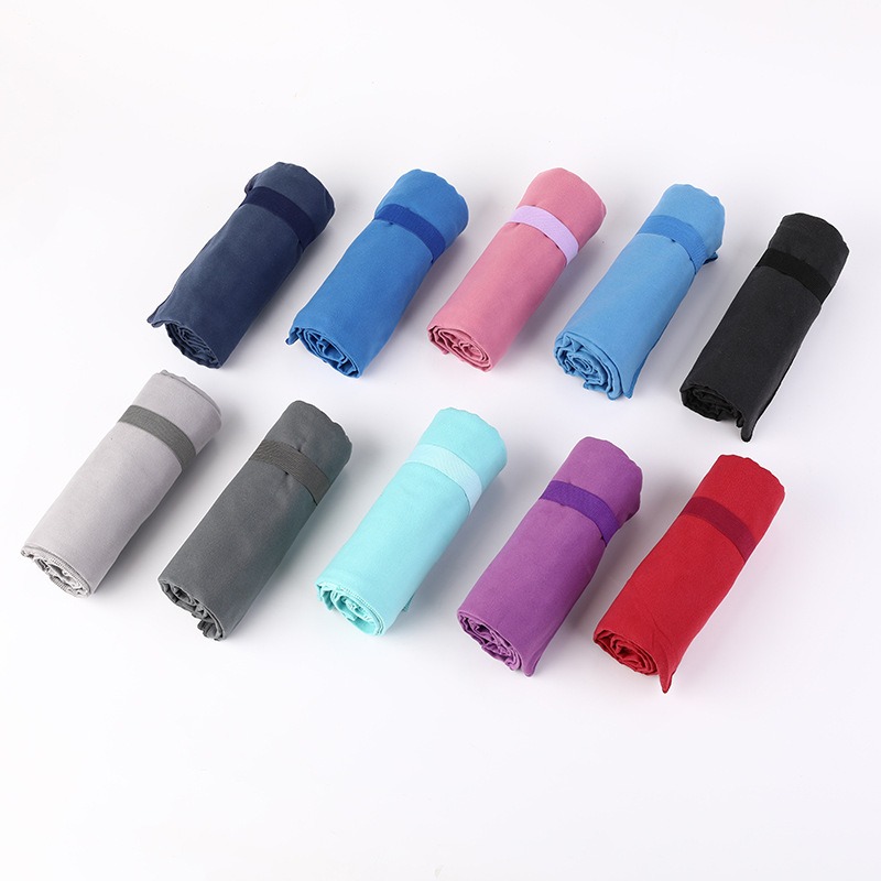  ผ้าขนหนูไมโครไฟเบอร์ แห้งเร็ว ดูดซับน้ำ ดูดซับเหงื่อกีฬาออกกำลังกาย