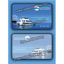 บัตรพลาสติกใส โฟโต้การ์ดใส บัตรรันเลขได้