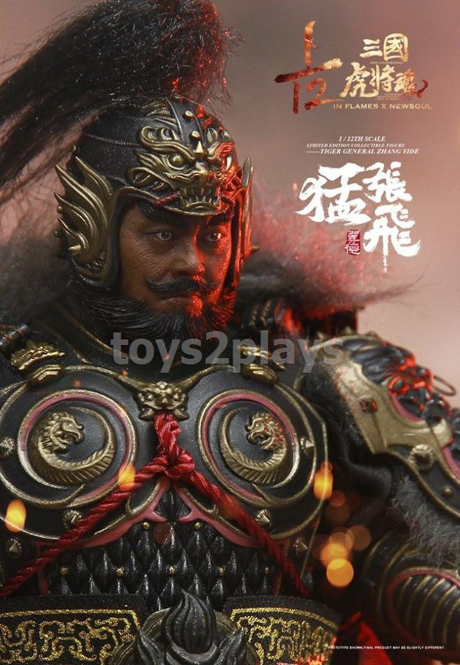 IN FLAMES X NEWSOUL IFT-034 —The 1/12th scale “Sets Of Soul Of Tiger Generals - Zhang Yide & The Wuzhui Horse 