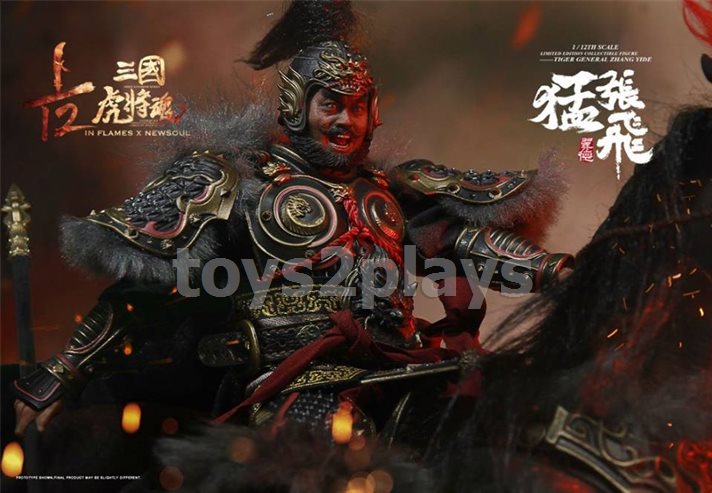 IN FLAMES X NEWSOUL IFT-034 —The 1/12th scale “Sets Of Soul Of Tiger Generals - Zhang Yide & The Wuzhui Horse 