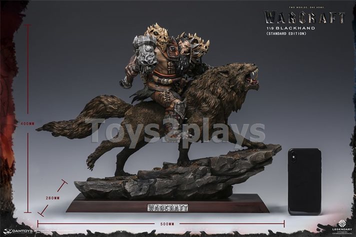 DAMTOYS DMLW014 EPIC SERIES WARCRAFT - BLACKHAND RIDING WOLF（STANDARD VERSION）