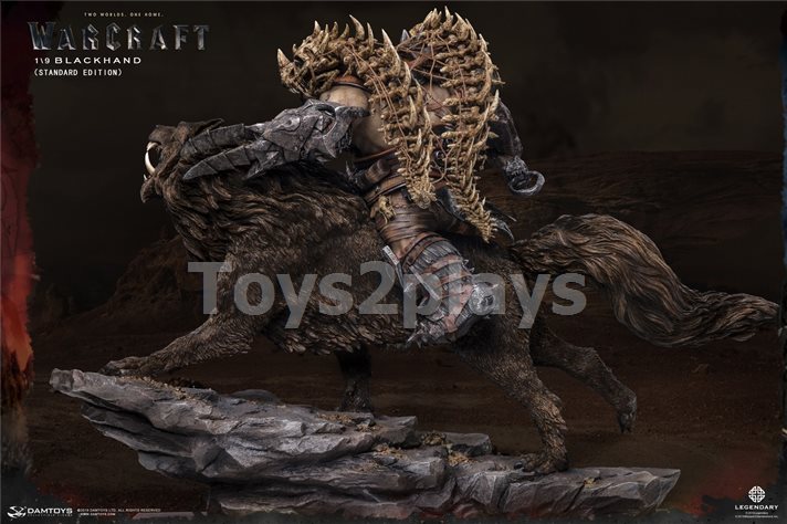 DAMTOYS DMLW014 EPIC SERIES WARCRAFT - BLACKHAND RIDING WOLF（STANDARD VERSION）