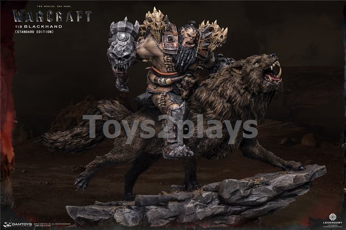 DAMTOYS DMLW014 EPIC SERIES WARCRAFT - BLACKHAND RIDING WOLF（STANDARD VERSION）