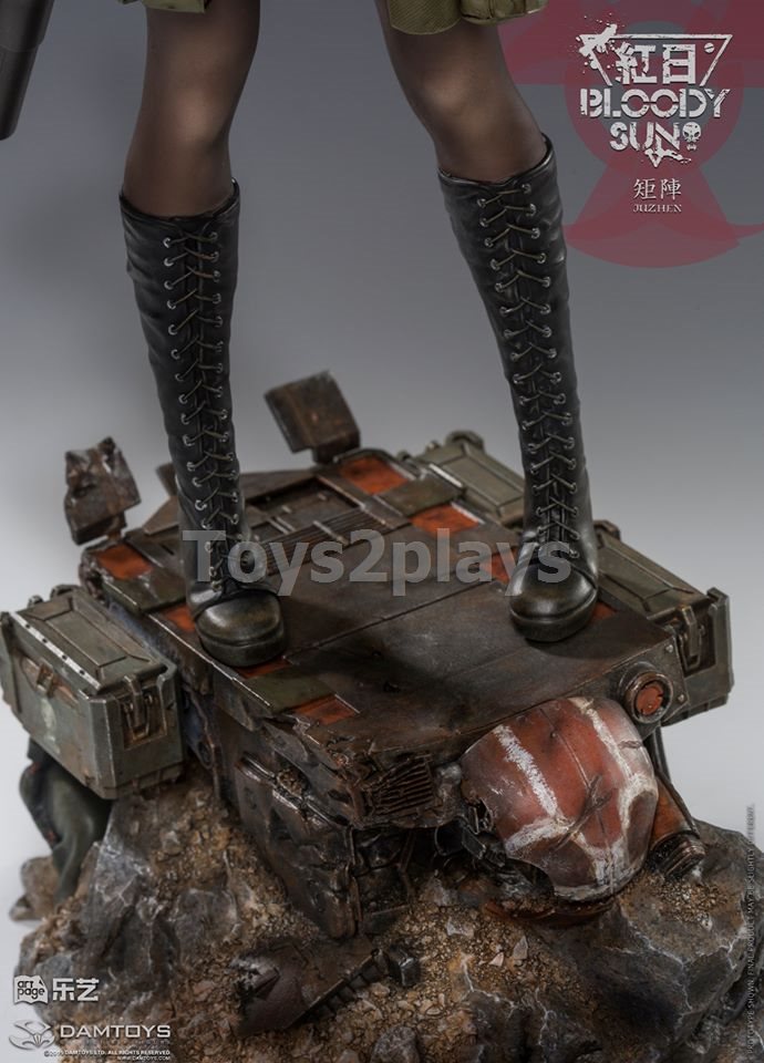 DAMTOYS x ARTPAGE Collab Artist Juzhen Illustration Bloody Sun- Dum 1:6 statue (CS031)