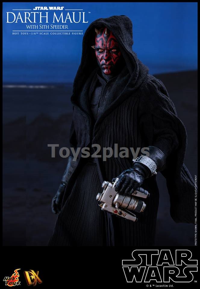 Hot Toys DX17 STAR WARS EPISODE I: THE PHANTOM MENACE - DARTH MAUL WITH SITH SPEEDER สินค้าตัวโชว์