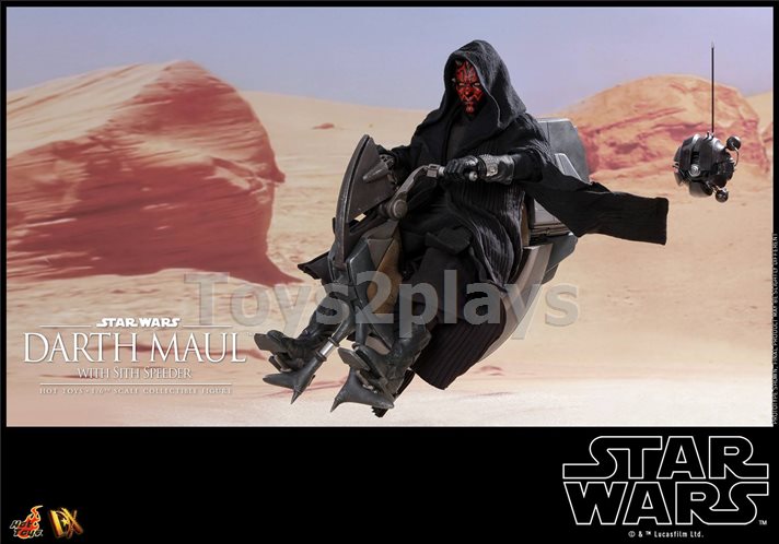 Hot Toys DX17 STAR WARS EPISODE I: THE PHANTOM MENACE - DARTH MAUL WITH SITH SPEEDER สินค้าตัวโชว์