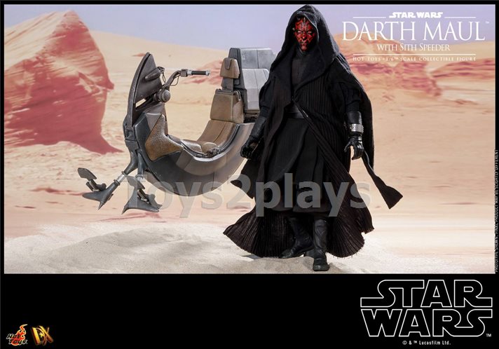 Hot Toys DX17 STAR WARS EPISODE I: THE PHANTOM MENACE - DARTH MAUL WITH SITH SPEEDER สินค้าตัวโชว์