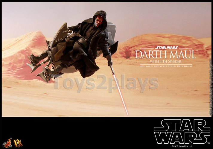 Hot Toys DX17 STAR WARS EPISODE I: THE PHANTOM MENACE - DARTH MAUL WITH SITH SPEEDER สินค้าตัวโชว์