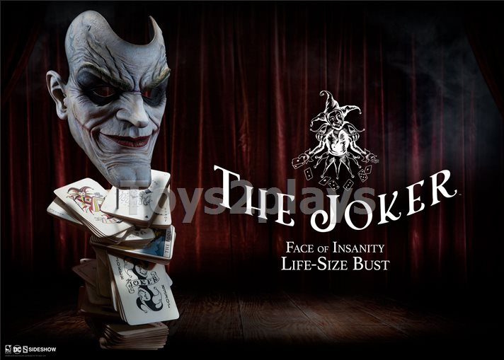 Sideshow 400300 The Joker : Face of Insanity Life Size Bust