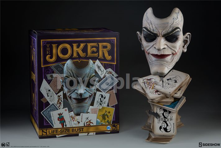 Sideshow 400300 The Joker : Face of Insanity Life Size Bust