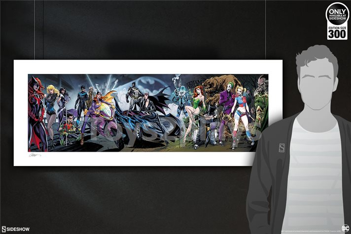 Art Print  Sideshow Collectibles Batman #50 Deluxe Fine By Artist J. Scott Campbell.