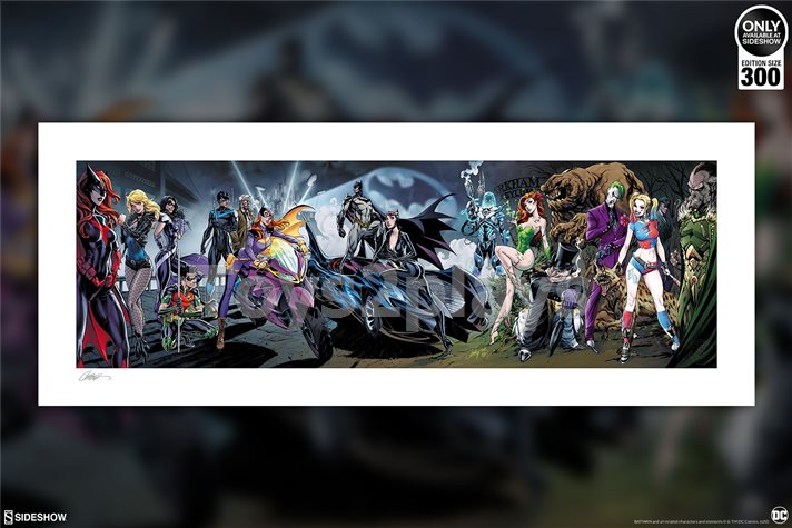 Art Print  Sideshow Collectibles Batman #50 Deluxe Fine By Artist J. Scott Campbell.