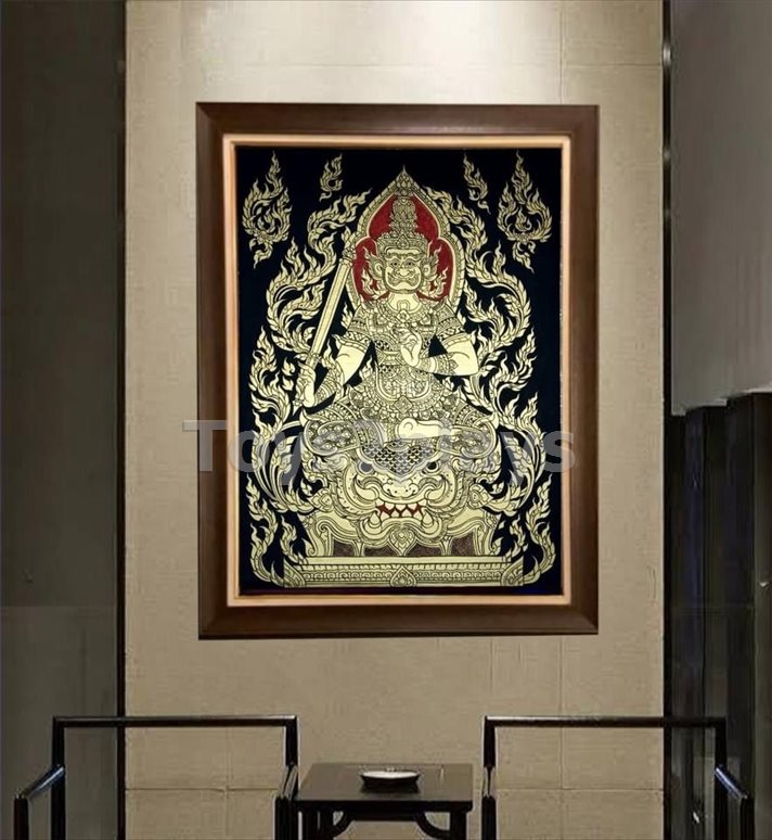 ภาพเขียนพู่กัน ท้าวเวสสุวรรณ