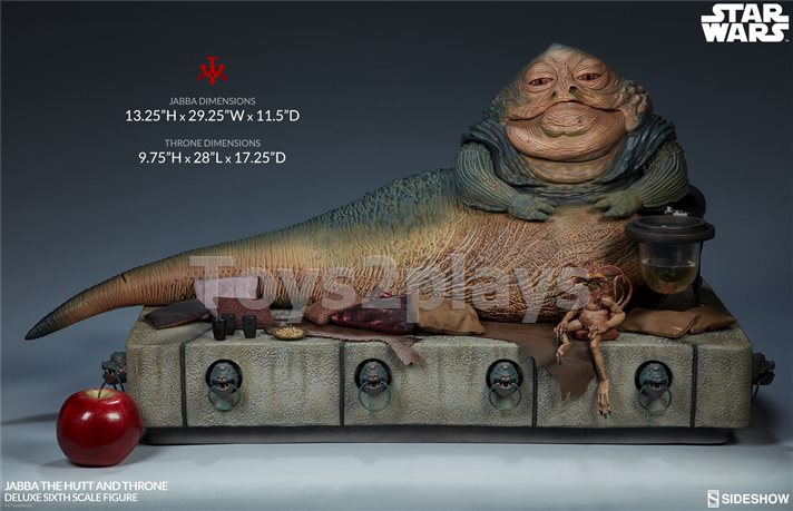 Sideshow 100410 Jabba the Hutt and Throne Deluxe