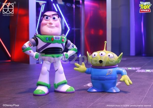 Herocross HVS#024RS Alien & HVS#025 Buzz Lightyear Toy Story (Hyper Vinyl Series)