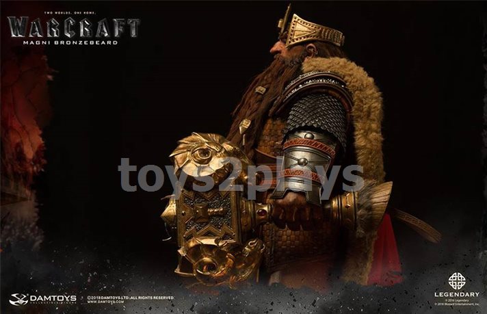 DAMTOYS DMLW09 Epic Series Warcraft movie – Magni Bronzebeard 25-inch Premium Statue