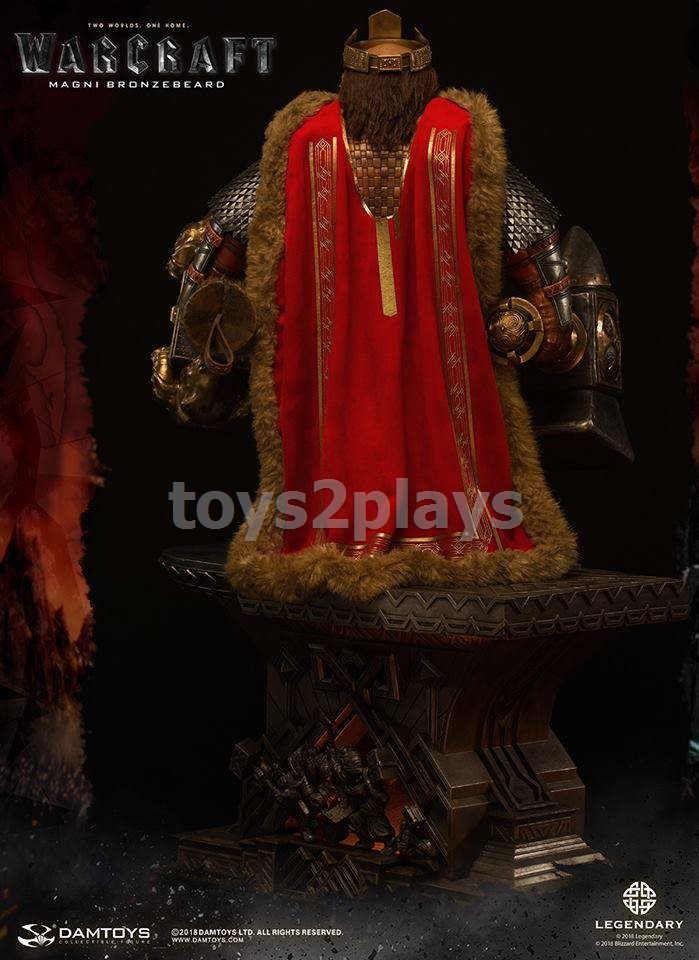 DAMTOYS DMLW09 Epic Series Warcraft movie – Magni Bronzebeard 25-inch Premium Statue