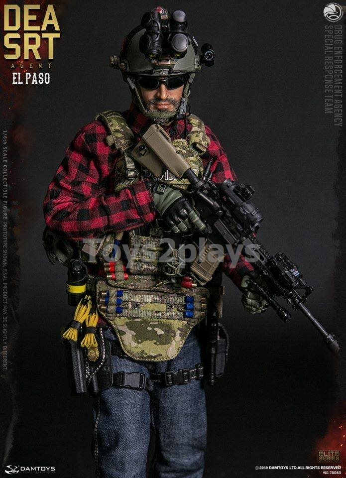 DAMTOYS 78063 - 1/6 DEA SRT (Special Response Team) AGENT - EL PA