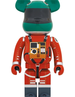 Be@rbrick Space Suit Green Helmet & Orange Suit Ver. 1000%