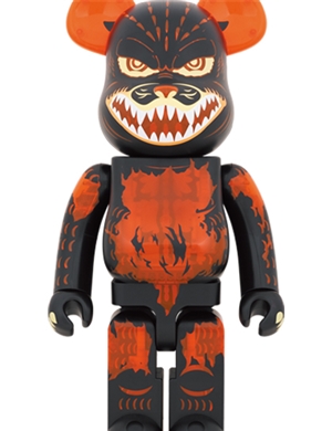 Be@rbrick Godzilla (Meltdown: Clear Orange Version) 1000%