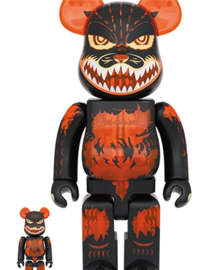 Be@rbrick Godzilla (Meltdown: Clear Orange Version) 100% and 400%