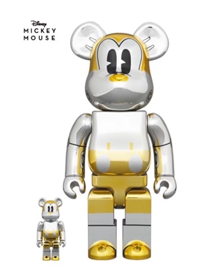 BE@RBRICK x Sorayama x Disney Mickey Mouse 100%+400% set