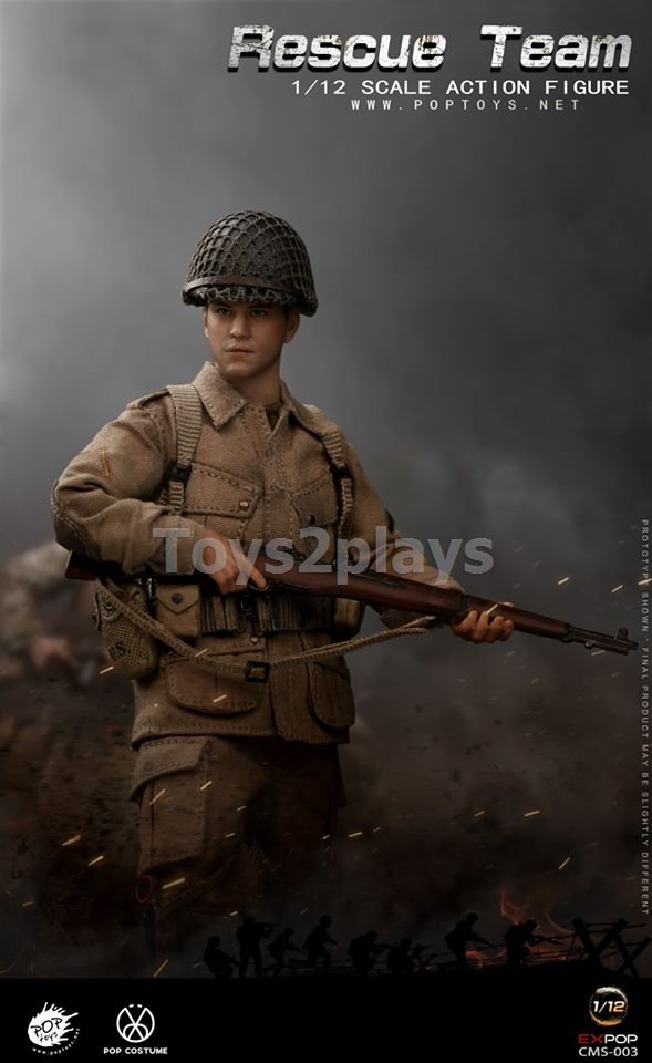 POPTOYS 1/12 CMS003 WWII US Rescue Squad Paratrooper