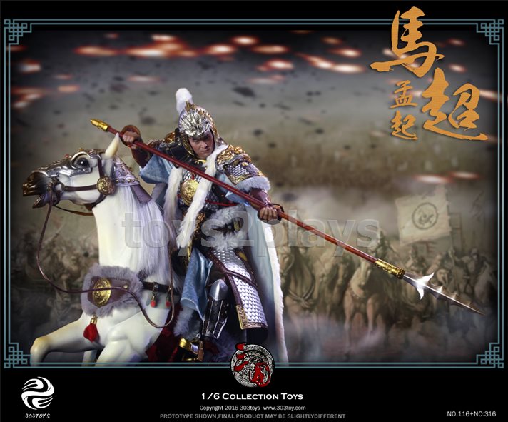 303TOYS NO.516 1/6 Three Kingdoms Series - The Silver Beast Helmet (Gift Only)