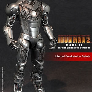 HOT TOYS MMS150  IRON MAN 2 MARK II ARMOR UNLEASHED (SP)  สินค้าตัวโชว์