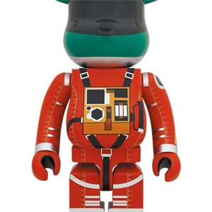 Be@rbrick Space Suit Green Helmet & Orange Suit Ver. 1000%