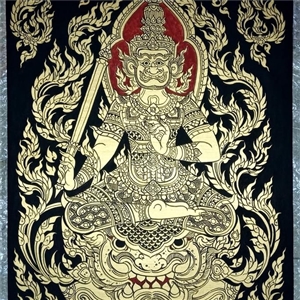 ภาพเขียนพู่กัน ท้าวเวสสุวรรณ