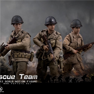 POPTOYS 1/12 CMS004 WWII US Rescue Squad Captain/Shooter/Soldier