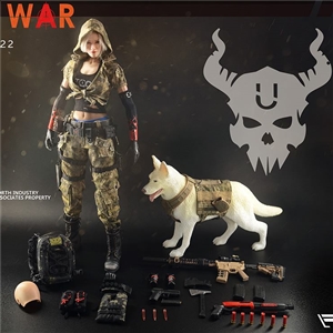 FLAGSET 1/6 DOOMSDAY WAR SERIES END WAR DEATH SQUAD U Umir + Dog Suit (# 73022)