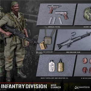 DAMTOYS : 1/12 POCKET ELITE SERIES : ARMY 25th Infantry Division M60 GUNNER