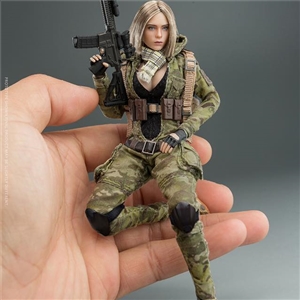 VERYCOOL NEWS Palm Treasure Series ‪1/12‬ MC Camouflage Women Soldier- Villa