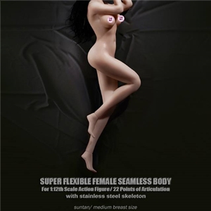 TBLeague PHMB2018-T01B 1/12th Scale Super-Flexible Female Seamless Body Suntan 