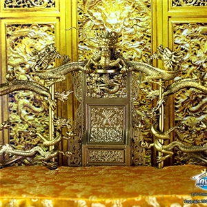 1/6 Painted Lacquer Dragon Cloud Throne