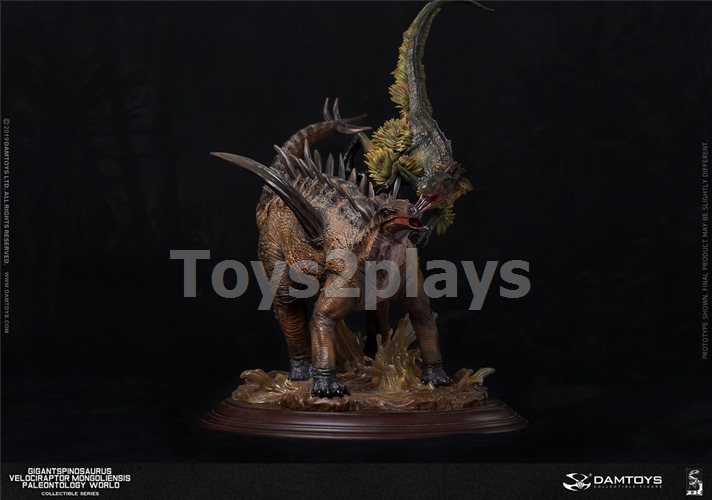 DAMTOYS MUS011EX - A&B - Gigantspinosaurus and Inner MongoliaVelociraptor