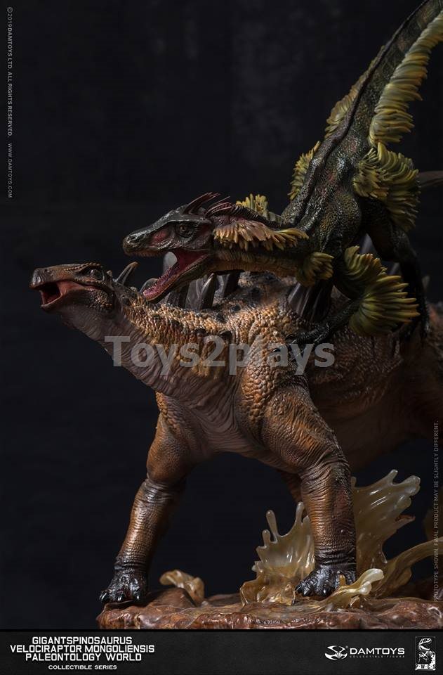DAMTOYS MUS011EX - A&B - Gigantspinosaurus and Inner MongoliaVelociraptor
