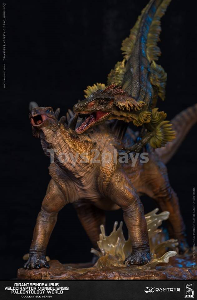 DAMTOYS MUS011EX - A&B - Gigantspinosaurus and Inner MongoliaVelociraptor