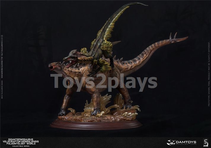 DAMTOYS MUS011EX - A&B - Gigantspinosaurus and Inner MongoliaVelociraptor
