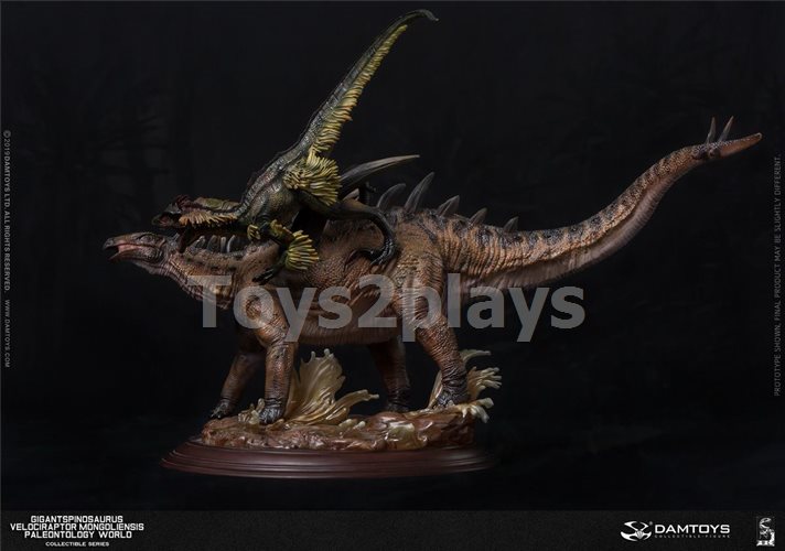 DAMTOYS MUS011EX - A&B - Gigantspinosaurus and Inner MongoliaVelociraptor