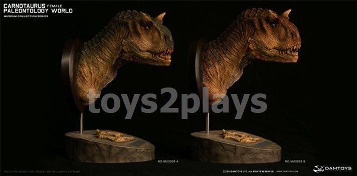 DAMTOYS MUSEUM SERIES  MUS006B : CARNOTAURUS（female）BUST COLLECTIBLE STATUE