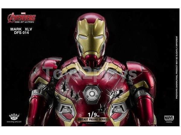 KING ARTS DFS014 Iron Man Mark XLV 1/9 DIECAST