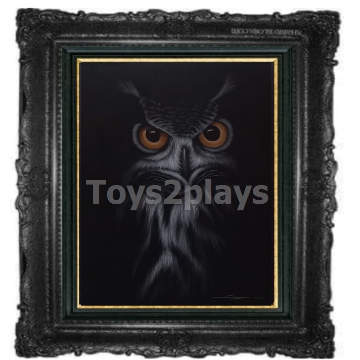 ภาพเขียน สีน้ำมัน owl / ไม่รวมกรอบ