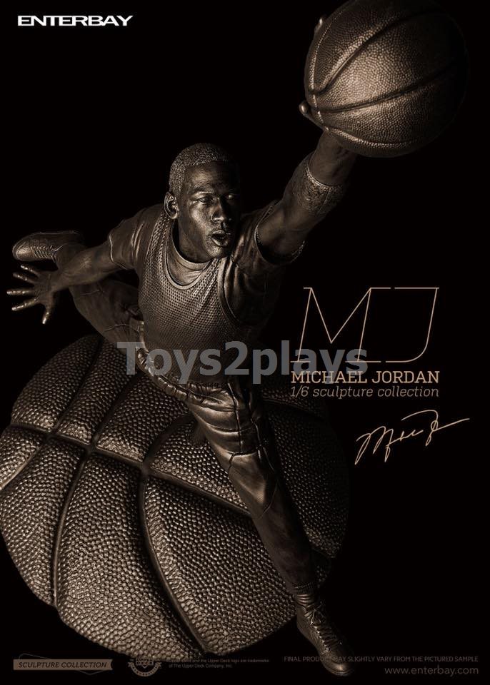 ENTERBAY 1/6 SCULPTURE COLLECTION - MICHAEL JORDAN BRONZE COLOR EDITION