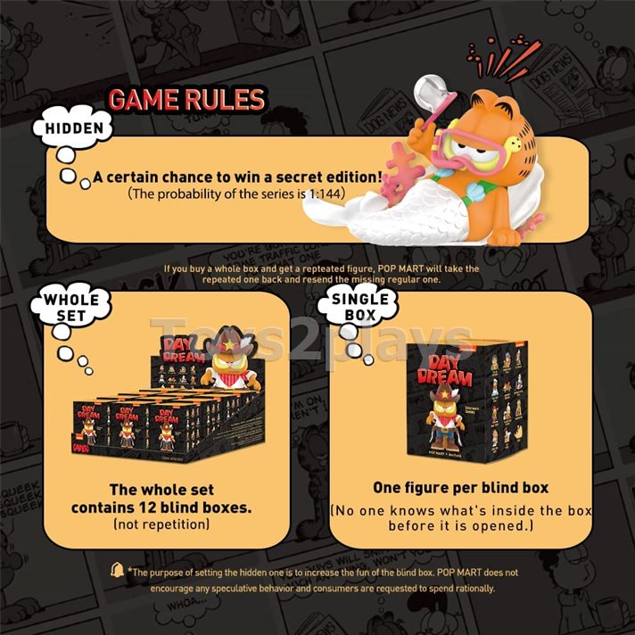 Blind box POP MART Garfield Dream Series-12PC